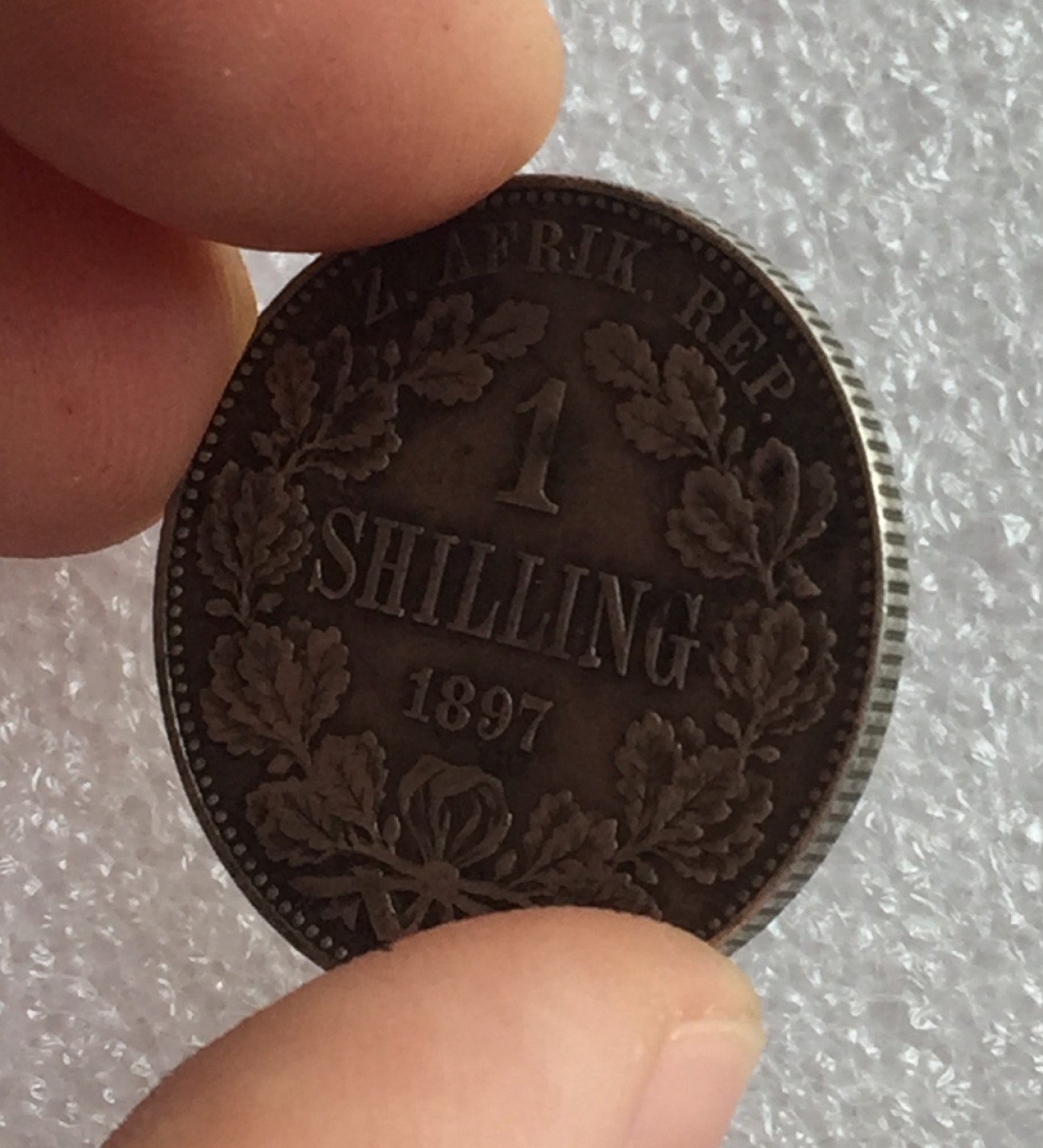 方圆集藏首期专场 9848-南非德兰士瓦1897年1先令银币