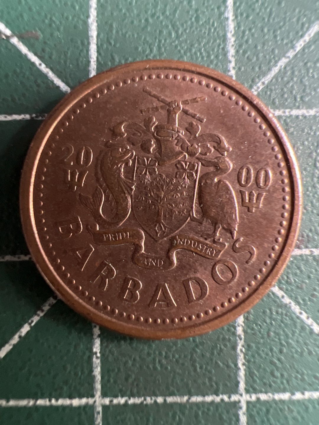 泡泡堂第244期  世界硬币 （无押金，无佣金，捡漏，全场20包邮，偏远地区除外，接收代拍业务） 巴巴多斯一分