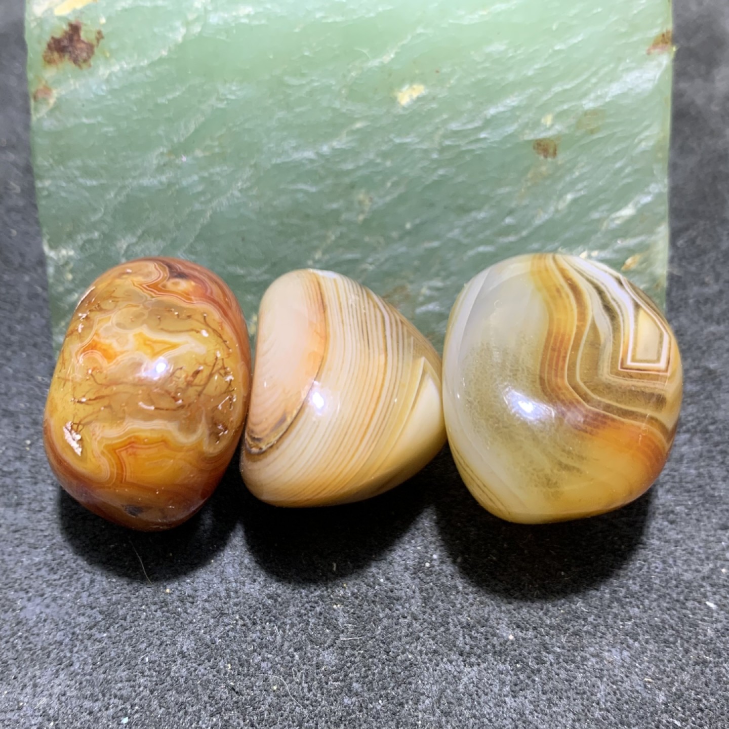 放福利！缠丝玛瑙原石通货吊坠3块！