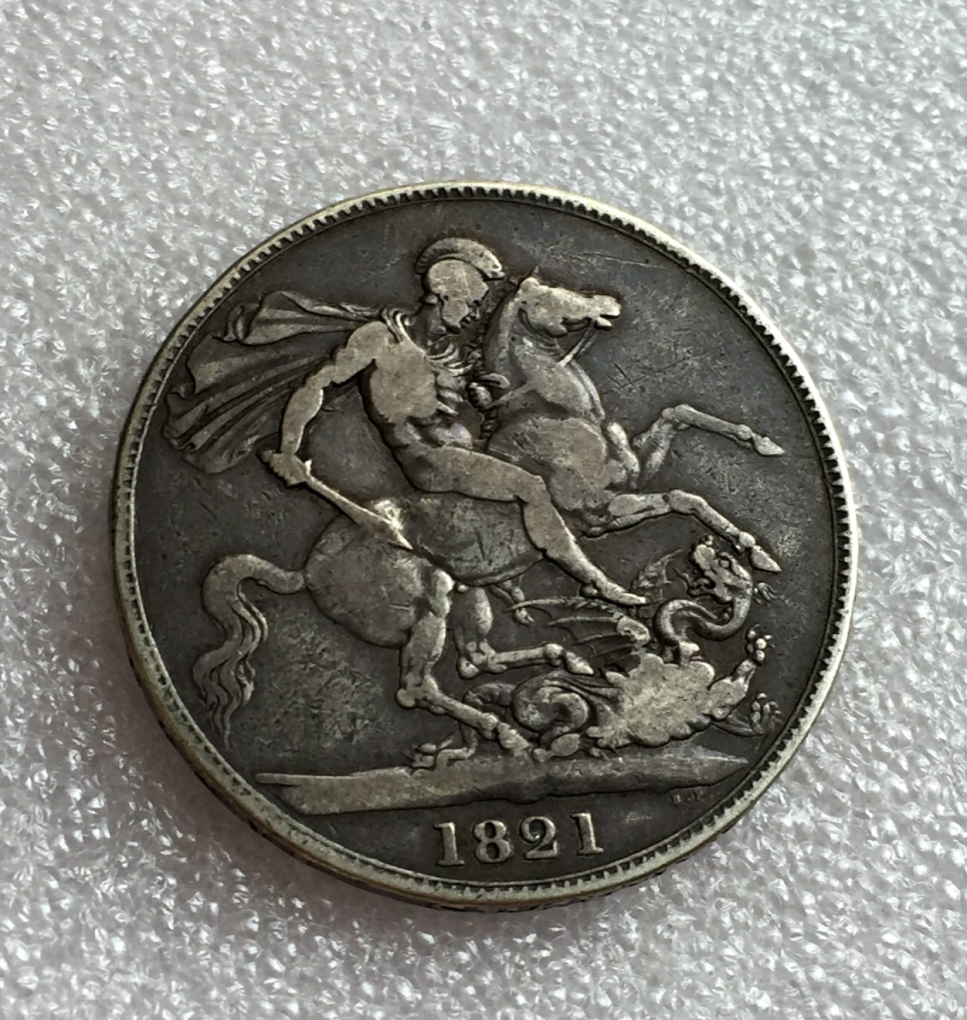 方圆集藏首期专场 9805-英国1821乔治四世马剑银币