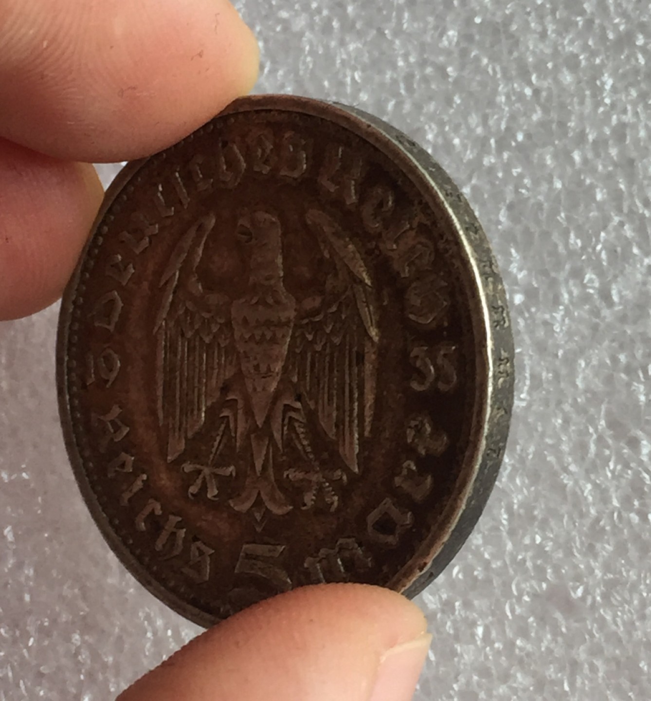 方圆集藏首期专场 9821-德国1935年兴登堡5马克银币