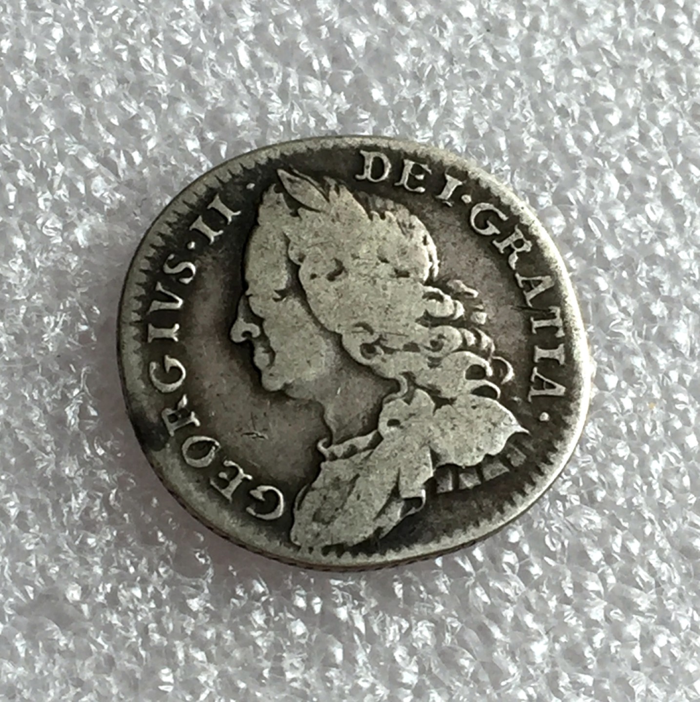 方圆集藏首期专场 9823-英国1758年乔治二世6便士银币