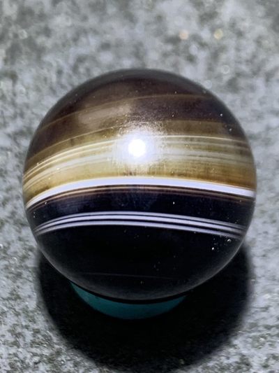 精品亚光药师玛瑙双天眼圆珠一颗 精品亚光药师玛瑙双天眼圆珠一颗