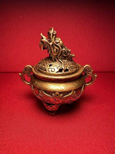 手串木器杂件｜拍卖专场 近代精工｜铜制“龙吟九天”香薰炉｜陈设摆件