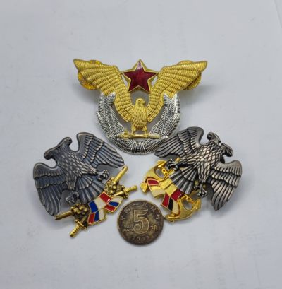 红色经典收藏第二场拍卖会 - 南斯拉夫 塞尔维亚 陆海空三军帽徽