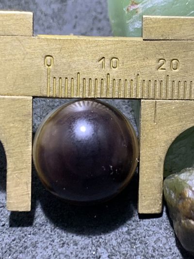 精品亚光药师玛瑙双天眼圆珠一颗 精品亚光药师玛瑙双天眼圆珠一颗