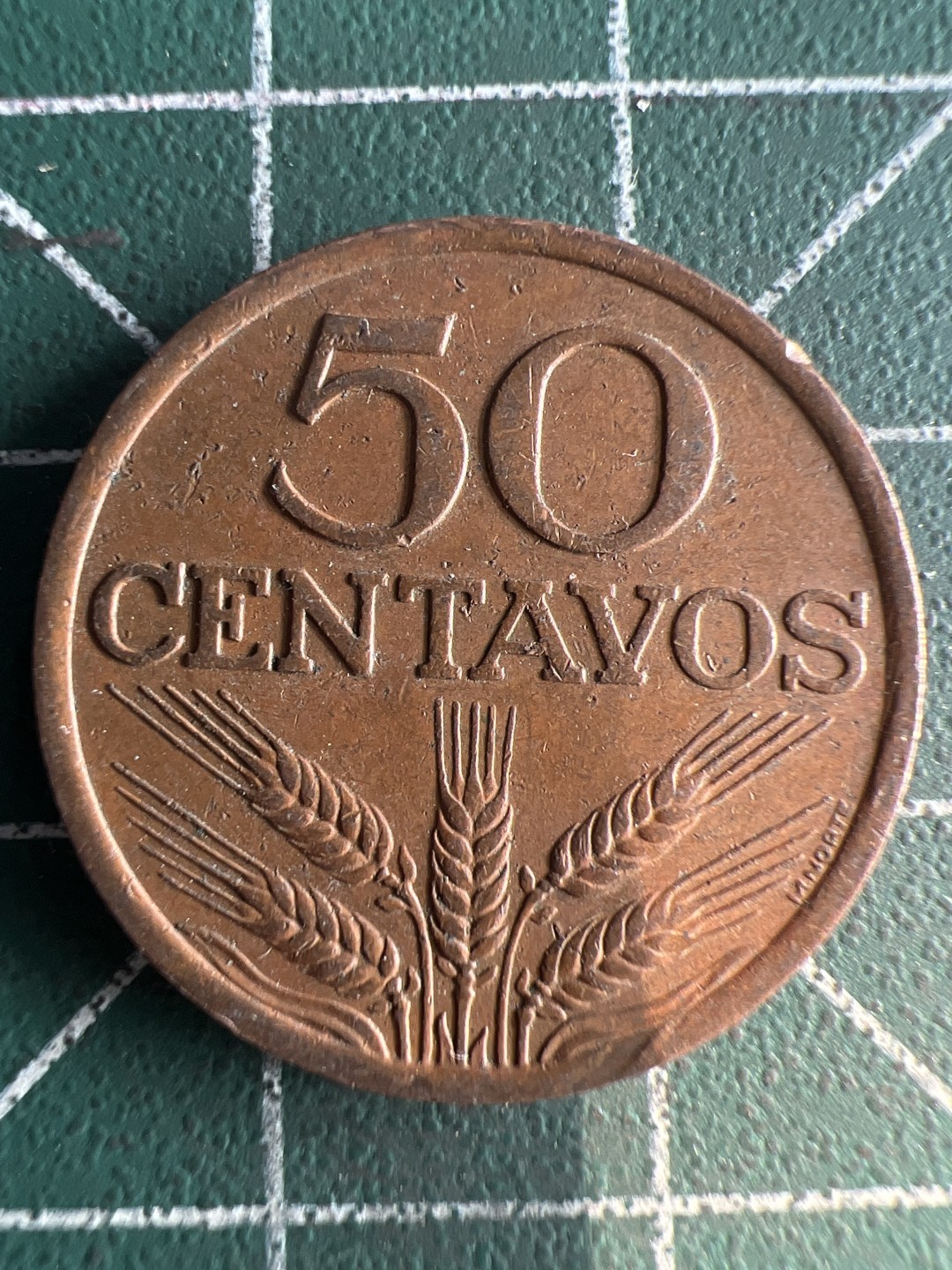 泡泡堂第246期  世界硬币 （无押金，捡漏，全场20包邮，偏远地区除外，接收代拍业务） 葡萄牙50分麦穗版