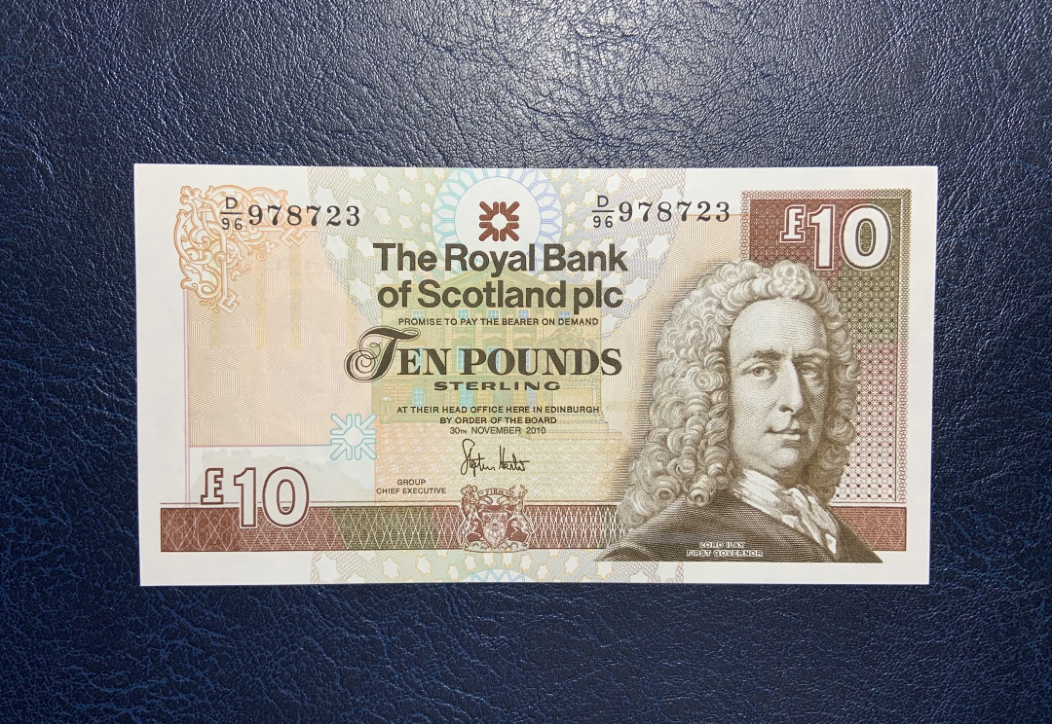 收藏联盟Quantum Auction 第238期拍卖 苏格兰皇家银行2010年10镑 品相全新UNC