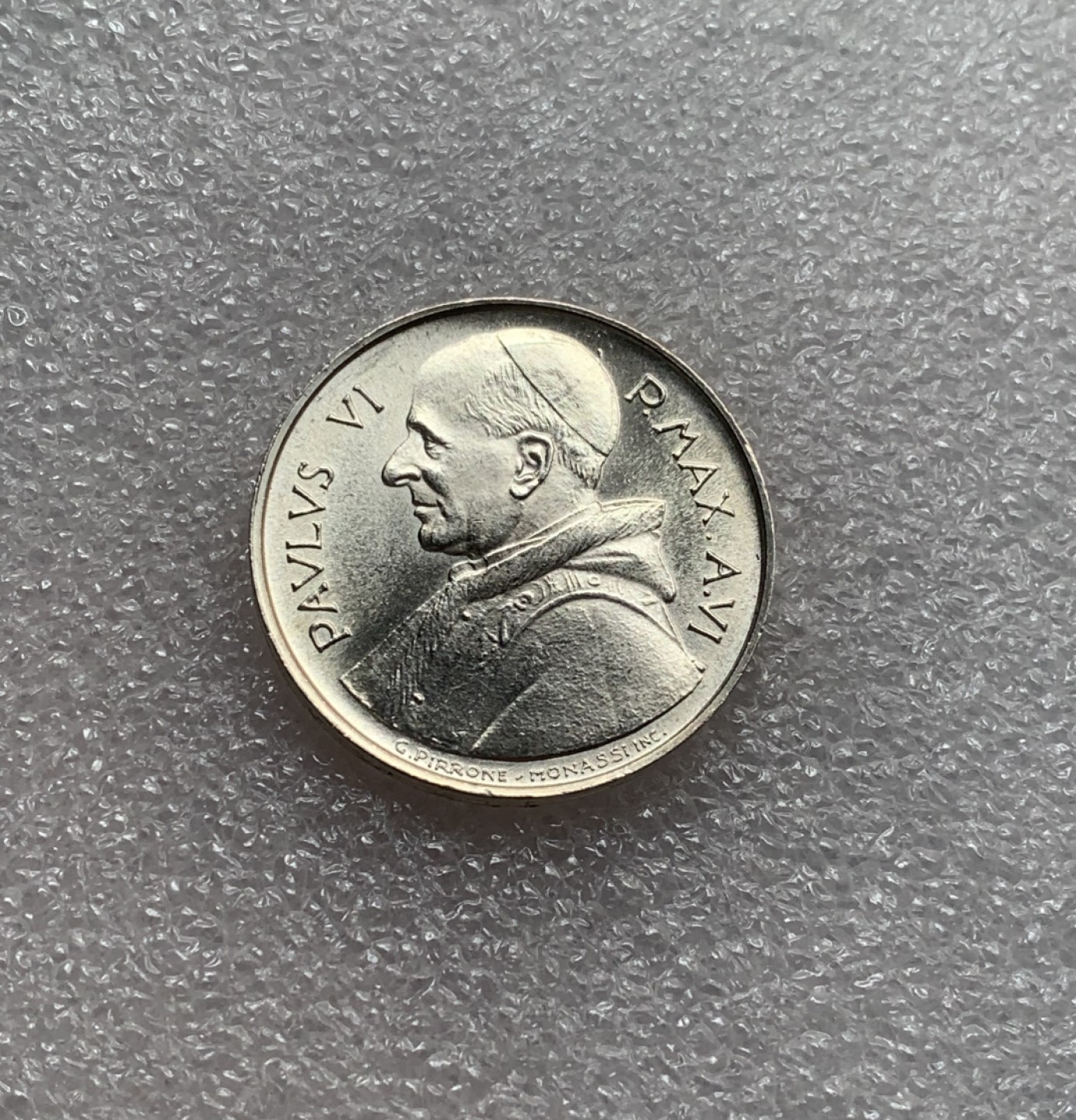 瓶子🏺第82期拍卖会 1968年梵蒂冈教皇保罗二世500里拉FAO银币 带光全新好品