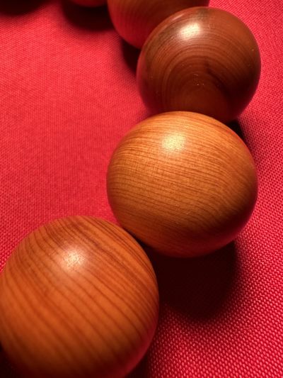 手串木器杂件｜精选拍卖专场 陈化崖柏｜20mm佛珠｜圆形念珠