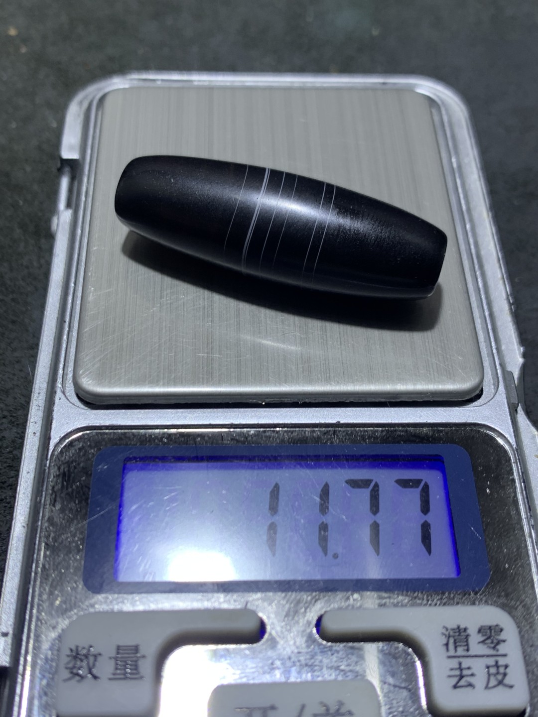 精美药师玛瑙天珠形桶珠一个