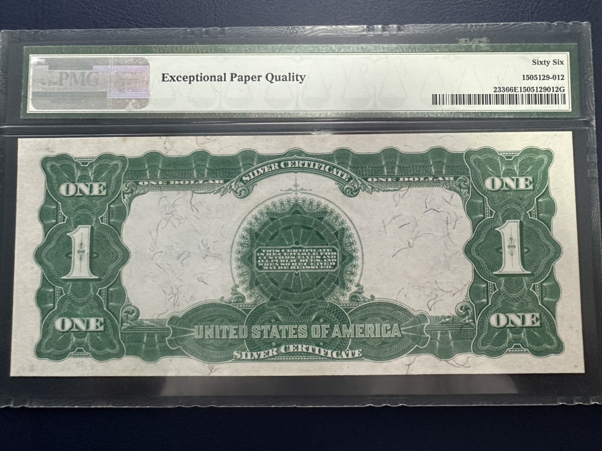 收藏联盟Quantum Auction 第238期拍卖 美国1899年1美元银币券 PMG66 大黑鹰