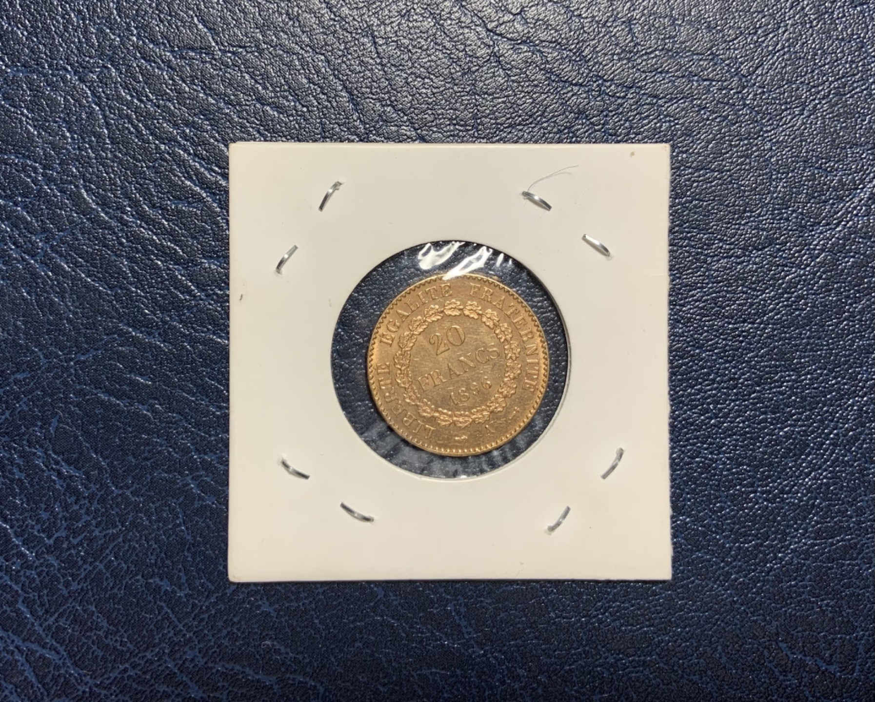 收藏联盟Quantum Auction 第238期拍卖 法国1896年20法郎高卢金鸡宪法天使金币 品相如图 金重6.45g 纯度90%