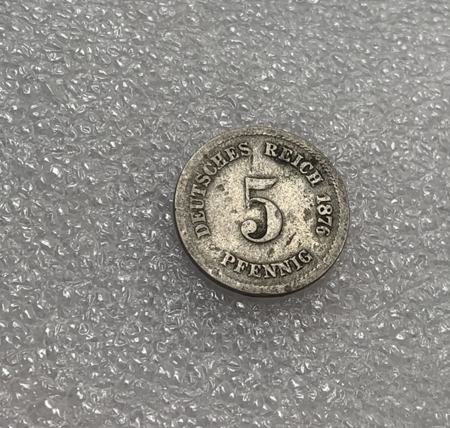 瓶子🏺第82期拍卖会 德意志1876年5芬尼短翅版