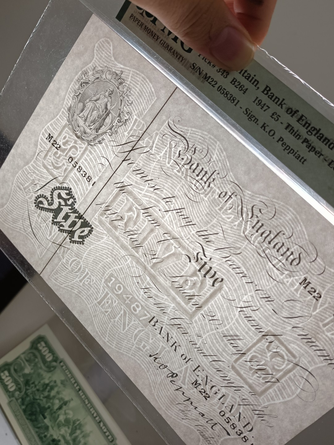 英国1947白镑5镑
