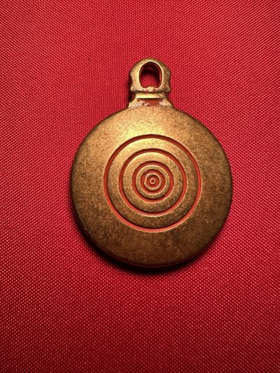 手串木器杂件｜拍卖专场 近现代｜精工纯铜“朱砂九宫牌”吊坠｜挂件｜配饰