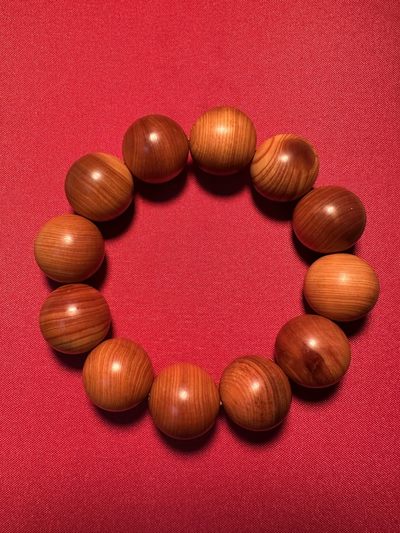 手串木器杂件｜精选拍卖专场 陈化崖柏｜20mm佛珠｜圆形念珠