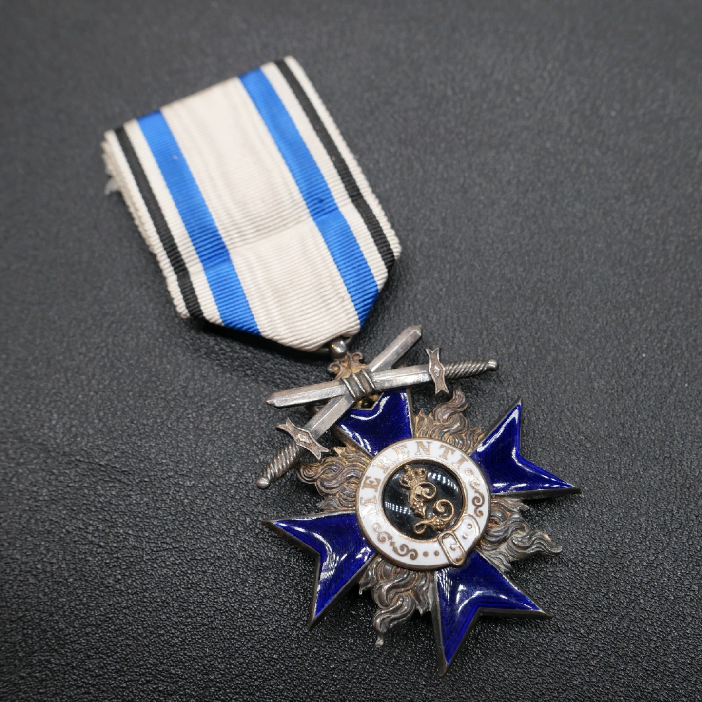 交易所3月11苏德勋奖章拍卖 德国巴伐利亚军功勋章，MVO4，银质珐琅，带标