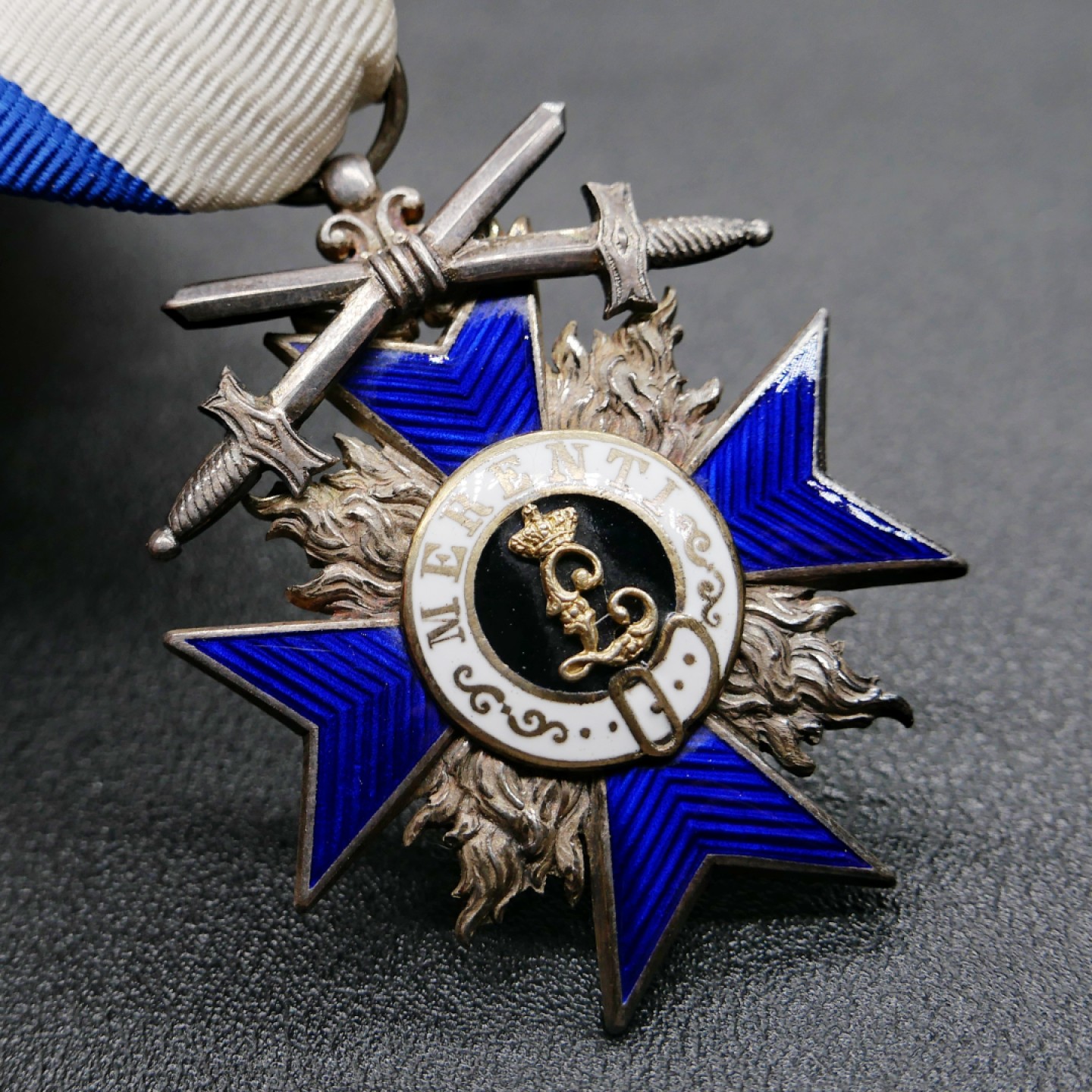 交易所3月11苏德勋奖章拍卖 德国巴伐利亚军功勋章，MVO4，银质珐琅，带标