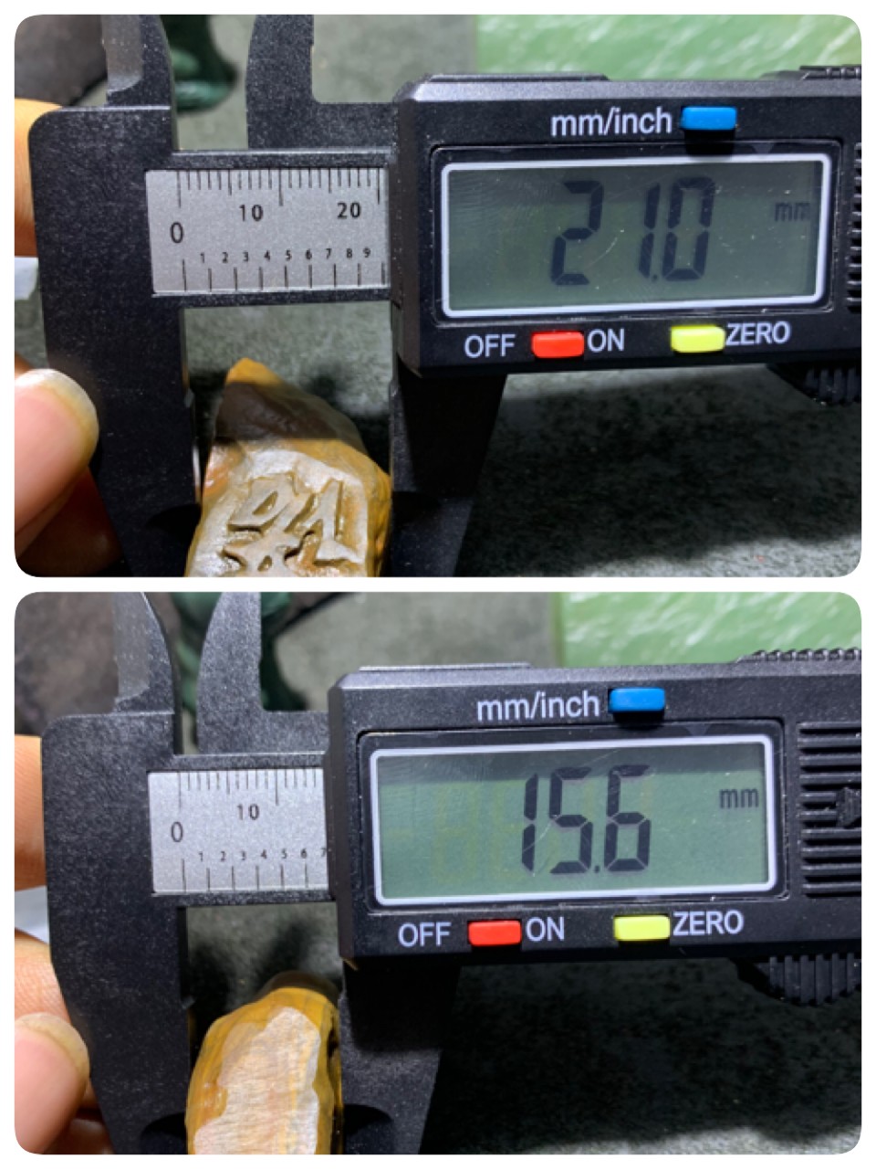 精美戈壁彩玉手工雕刻诺字把件（吊坠)一个！寓意：一诺千金
