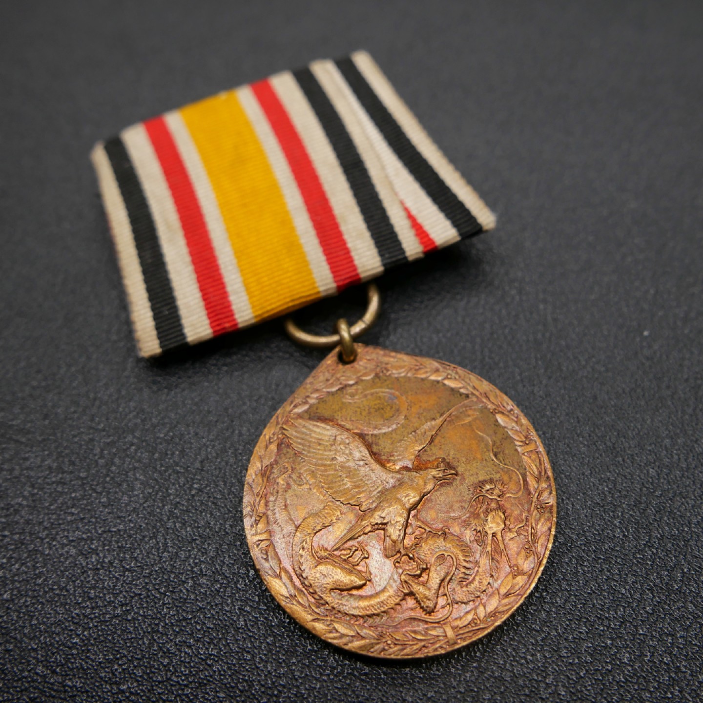 交易所3月11苏德勋奖章拍卖 德国1900庚子八国联军侵华奖章，铜质战斗人员版，细节细腻