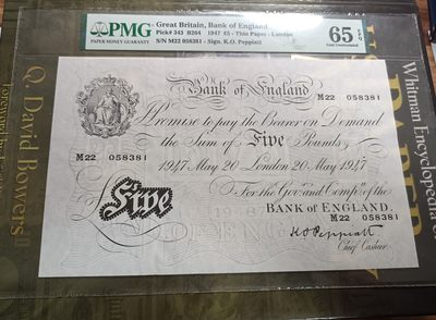 英国1947白镑5镑