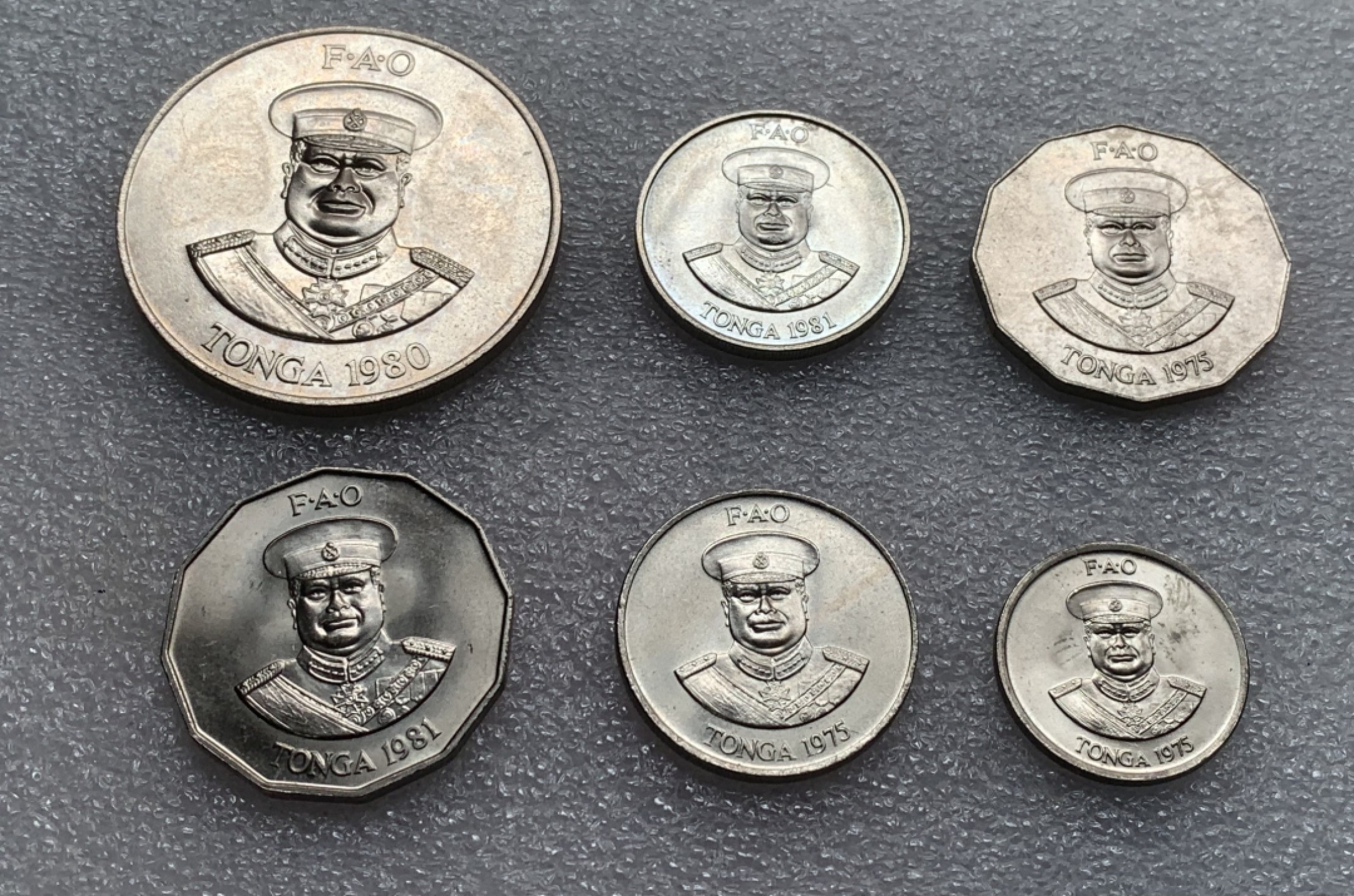 瓶子🏺第82期拍卖会 汤加FAO系列6枚套币