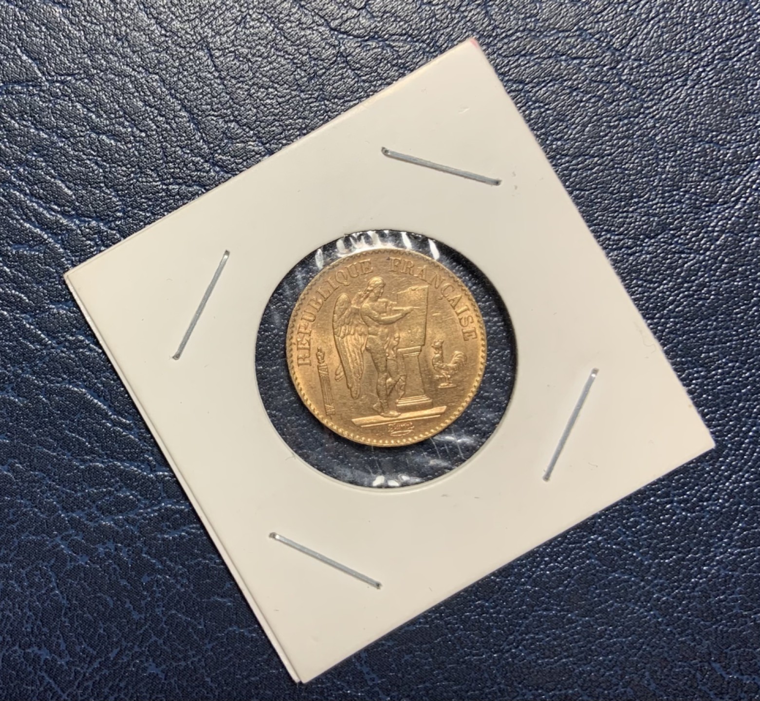 收藏联盟Quantum Auction 第238期拍卖 法国1896年20法郎高卢金鸡宪法天使金币 品相如图 金重6.45g 纯度90%
