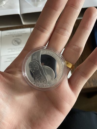 2022卡塔尔世界杯足球赛纪念币之阿根廷发行版本银币