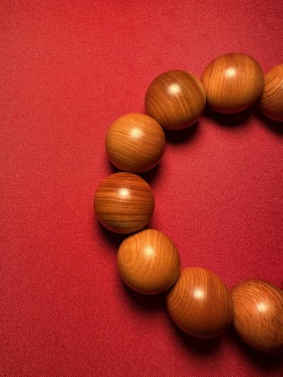 手串木器杂件｜精选拍卖专场 陈化崖柏｜20mm佛珠｜圆形念珠