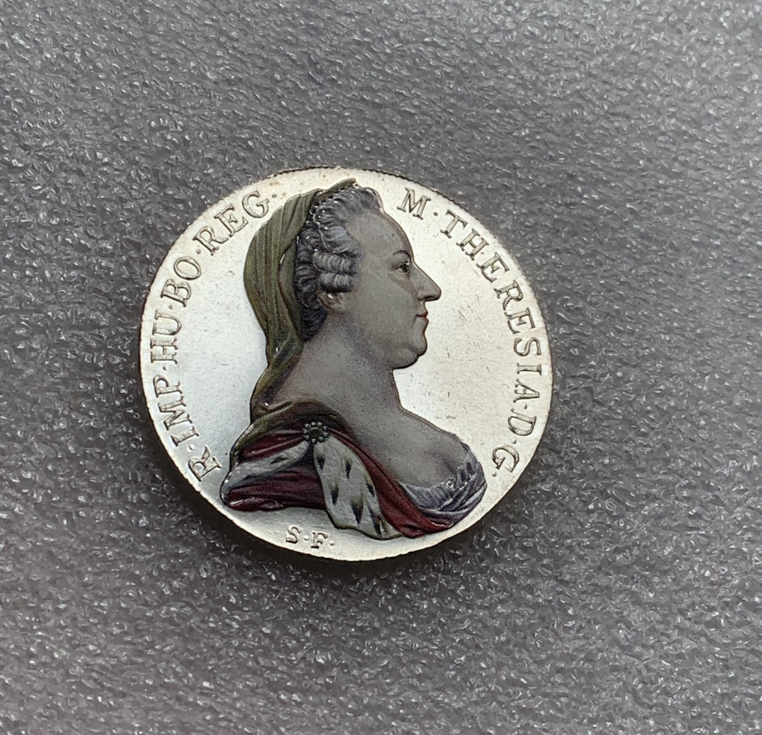 瓶子🏺第82期拍卖会 奥匈1780年特蕾莎大奶妈泰勒银币后铸彩币