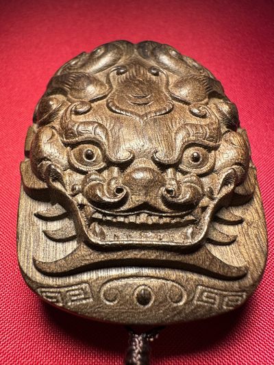 手串木器杂件｜拍卖专场 金丝楠木阴沉木/精雕“貔貅”手把件
