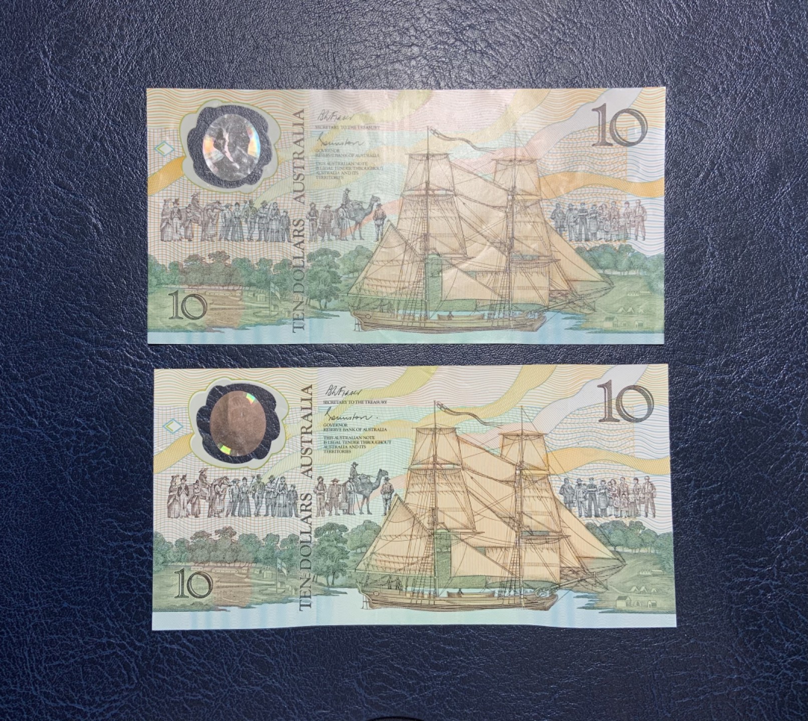 收藏联盟Quantum Auction 第239期拍卖 澳大利亚1988年10元纪念钞一对 品相如图