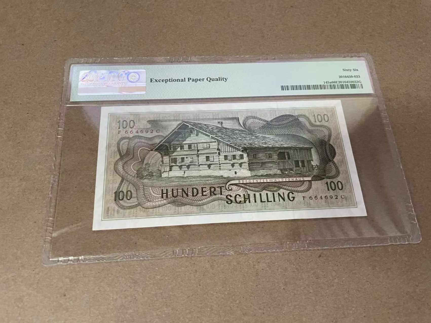 【Blue Auction】✨世界纸币精拍第301期——新纪元 奥地利 1969年100先令 PMG66EPQ