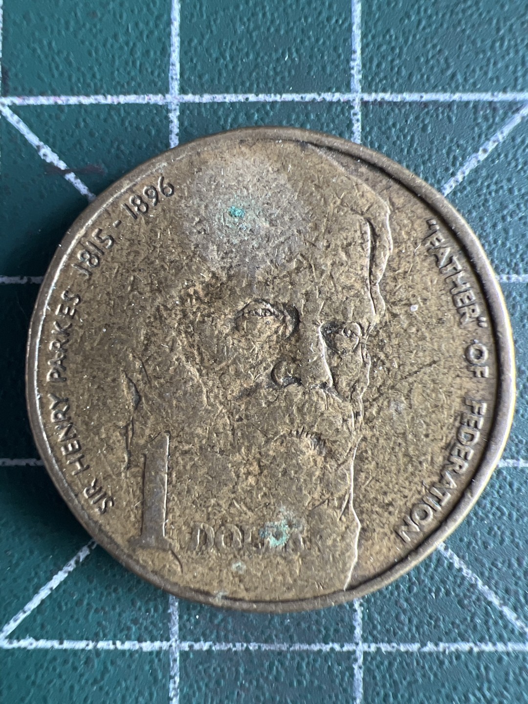 泡泡堂微拍第八十二幕硬币捡漏可累计专场👿👿，零佣金，零押金，累计满二十元包邮，接受代拍业务 澳大利亚联邦之父亨利帕克斯1元纪念币