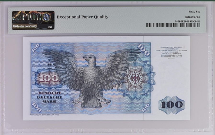收藏联盟Quantum Auction 第239期拍卖 德国1980年100克朗 PMG66 数学家明斯特