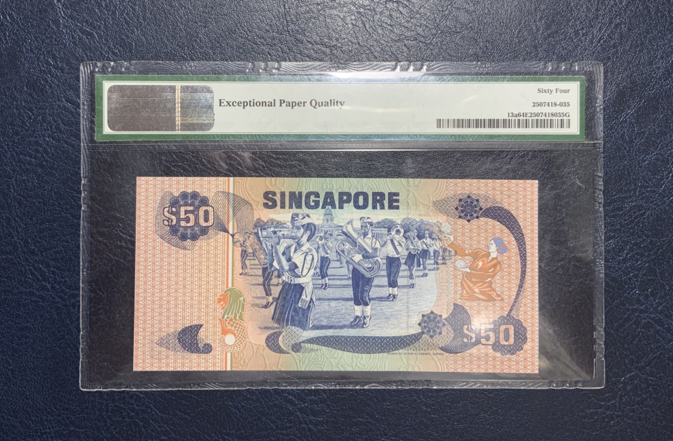 收藏联盟Quantum Auction 第239期拍卖 新加坡1976年50元 PMG64e 少见a版
