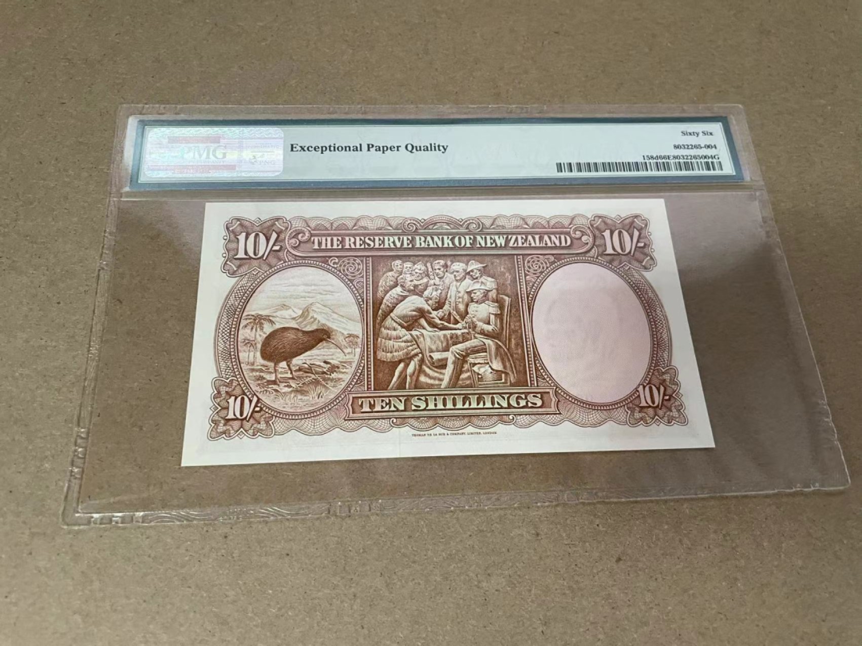 【Blue Auction】✨世界纸币精拍第301期——新纪元 新西兰 1967年10先令 PMG66EPQ 库克船长