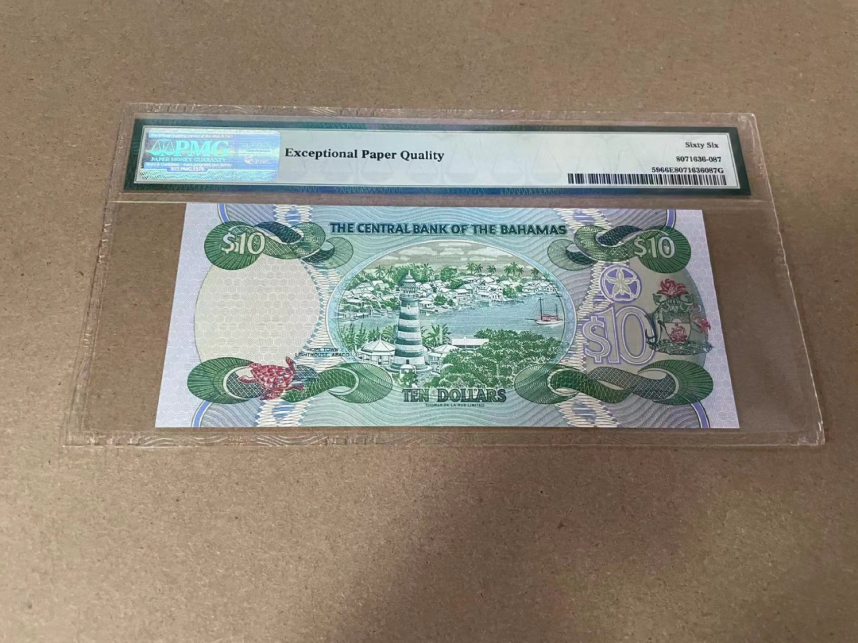 【Blue Auction】✨世界纸币精拍第301期——新纪元 【无47】巴哈马 1996年10元 PMG66EPQ 女王