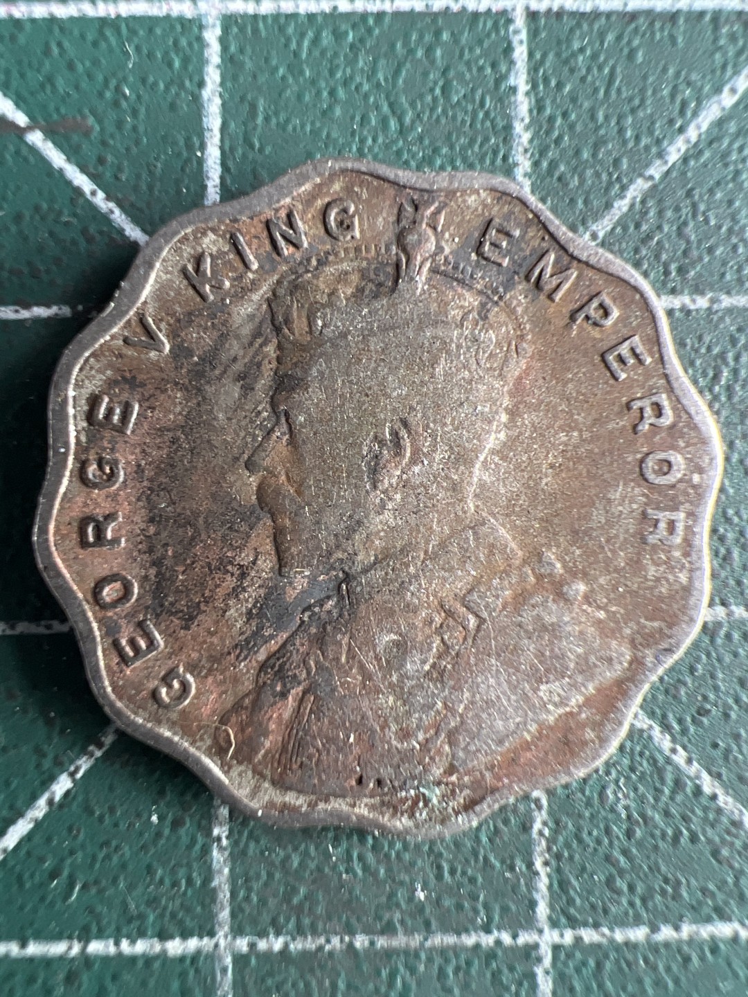 泡泡堂微拍第128幕硬币捡漏可累计专场👿👿，累计满二十元包邮，接受代拍业务 英属印度1安娜乔治五世花边