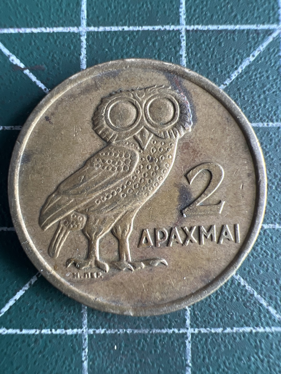 泡泡堂微拍第128幕硬币捡漏可累计专场👿👿，累计满二十元包邮，接受代拍业务 希腊猫头鹰2德拉克马