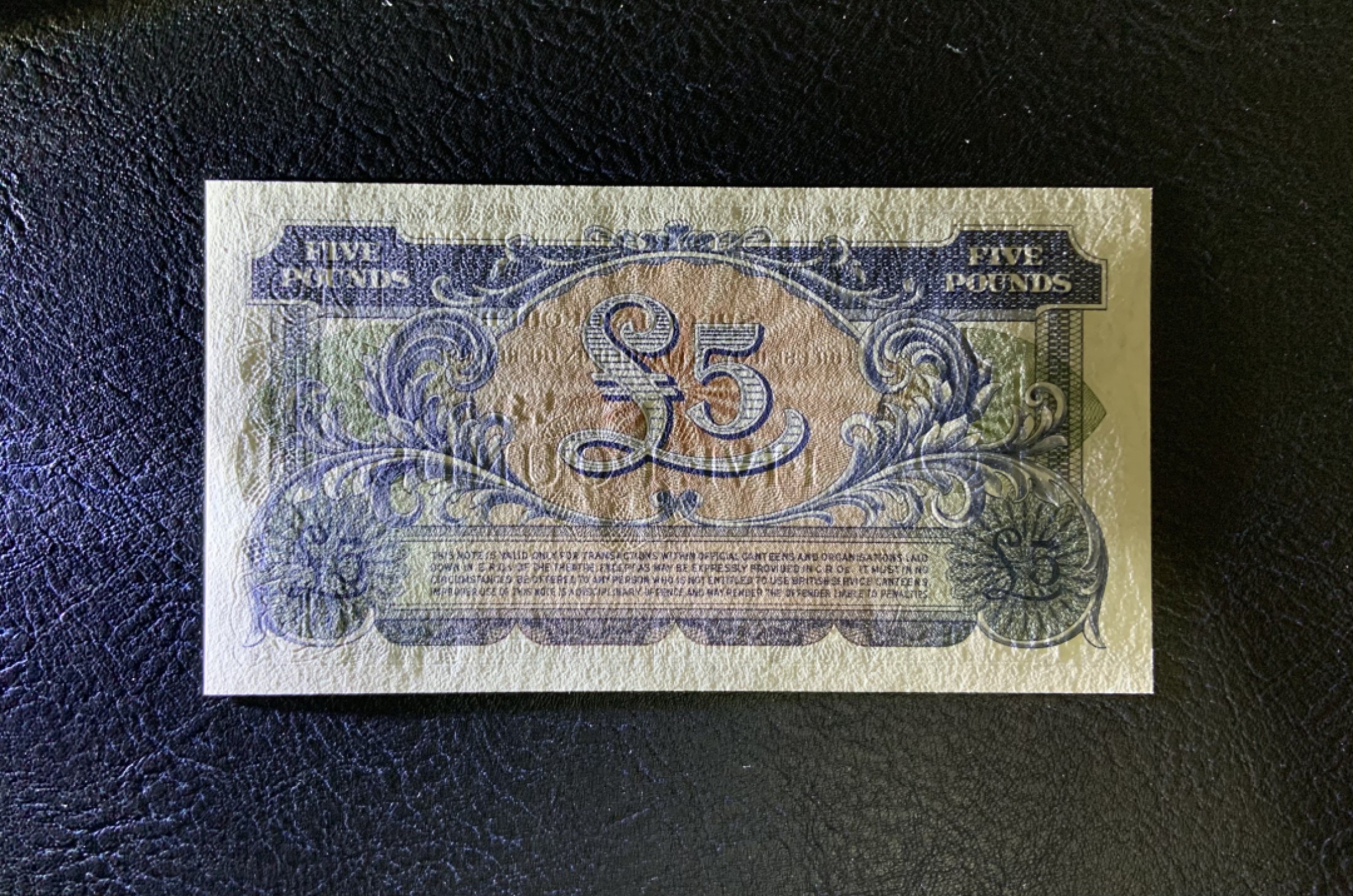 收藏联盟Quantum Auction 第239期拍卖 英国1948年5镑军用票 品相全新UNC 高面值
