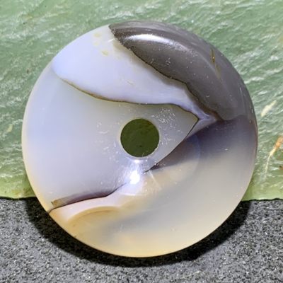 精美俏色高玉化海洋玉髓平安扣一个！ - 精美俏色高玉化海洋玉髓平安扣一个！