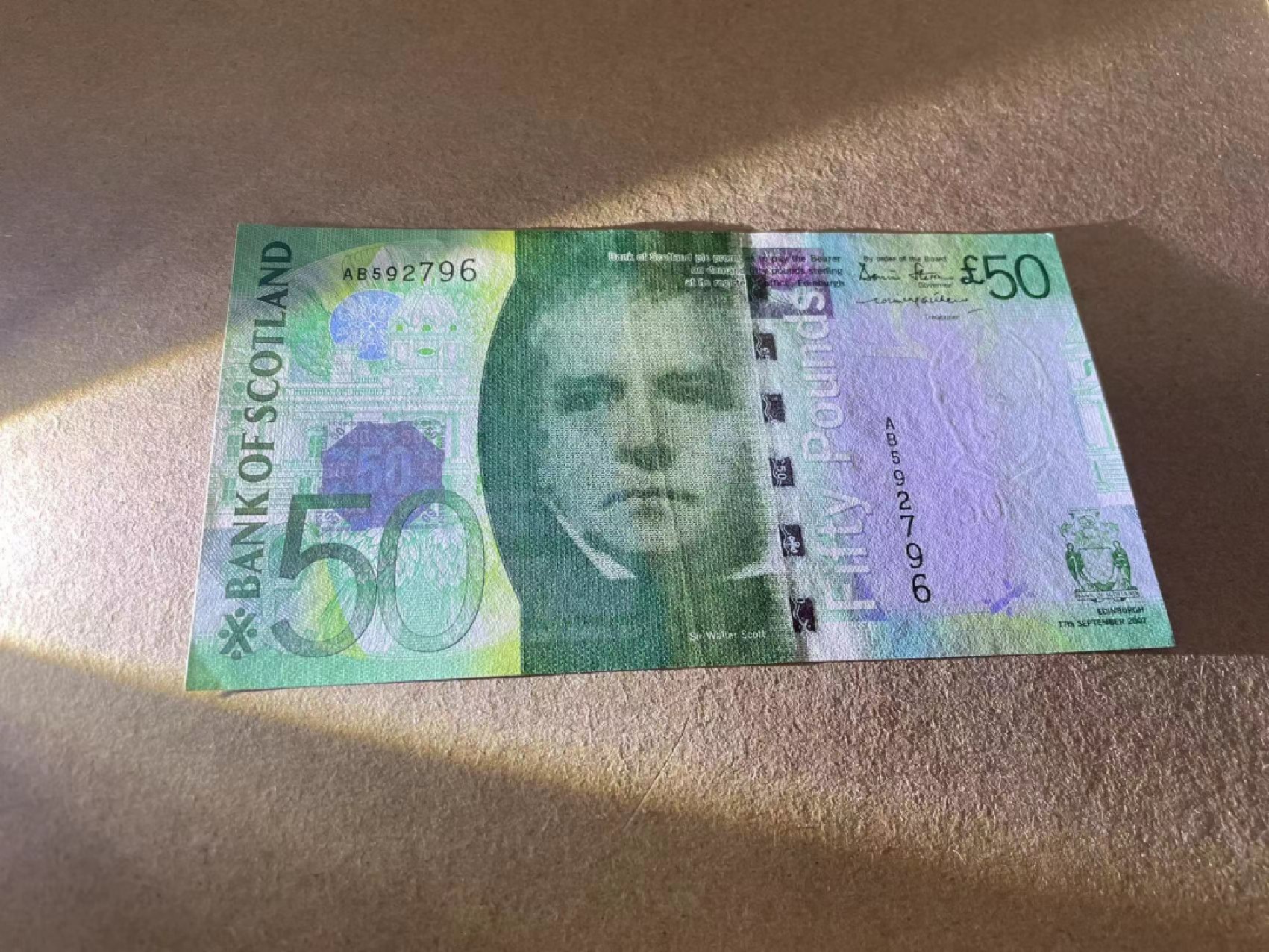 【Blue Auction】✨世界纸币精拍第301期——新纪元 【获奖钞】苏格兰 2007年50镑 AU品相