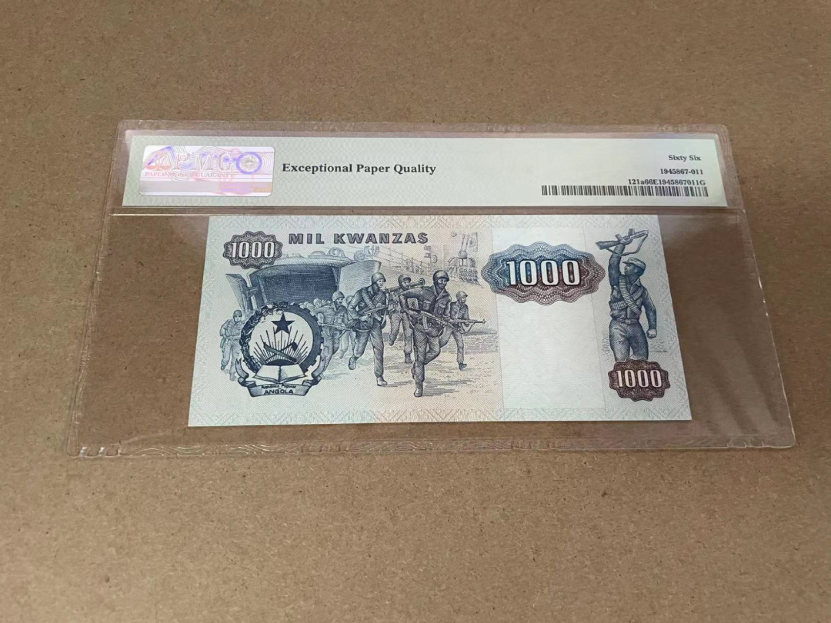 【Blue Auction】✨世界纸币精拍第301期——新纪元 【无47】安哥拉 1984年1000克瓦查 PMG66EPQ 