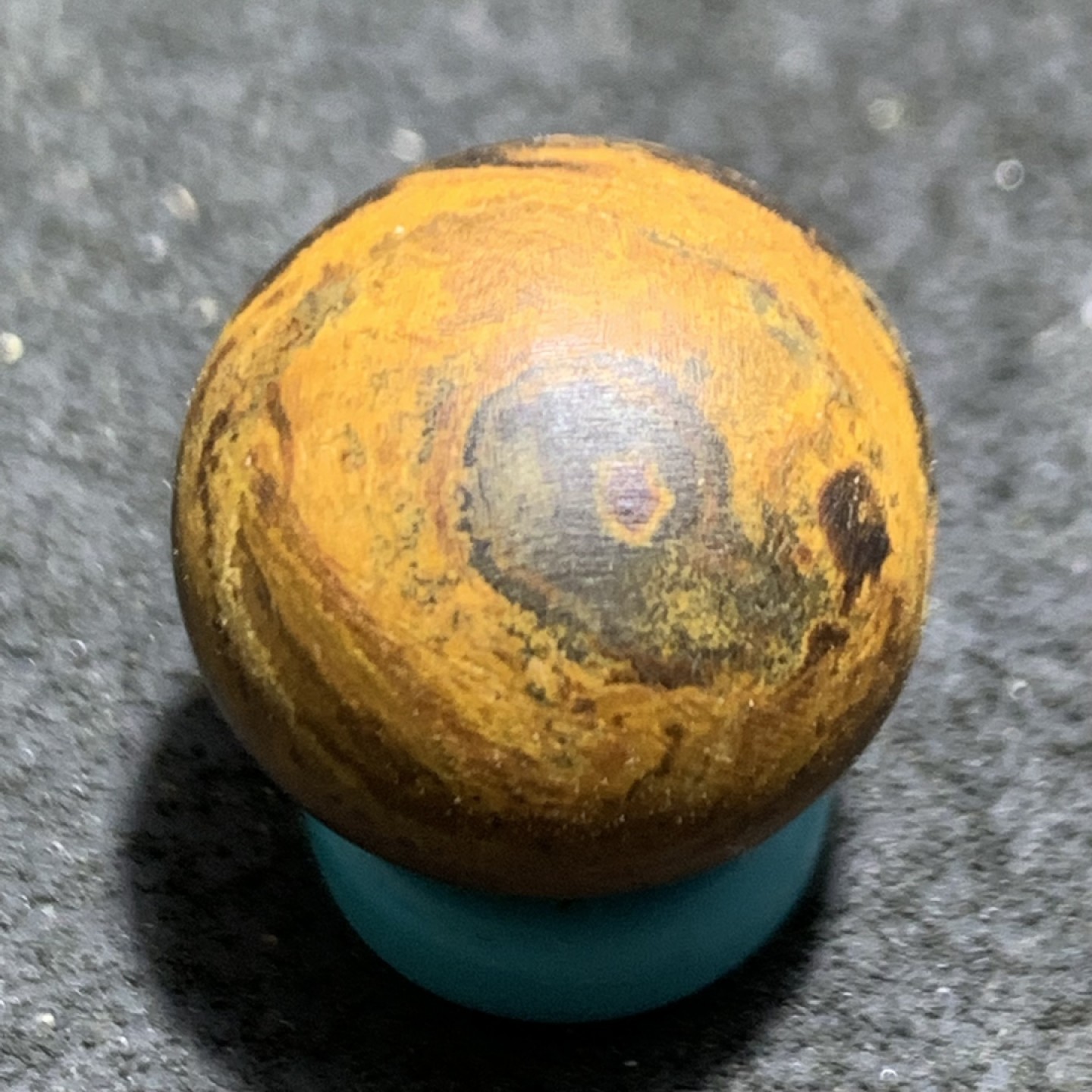 精美亚光天然九眼页岩蒙天珠天眼随形圆珠一颗