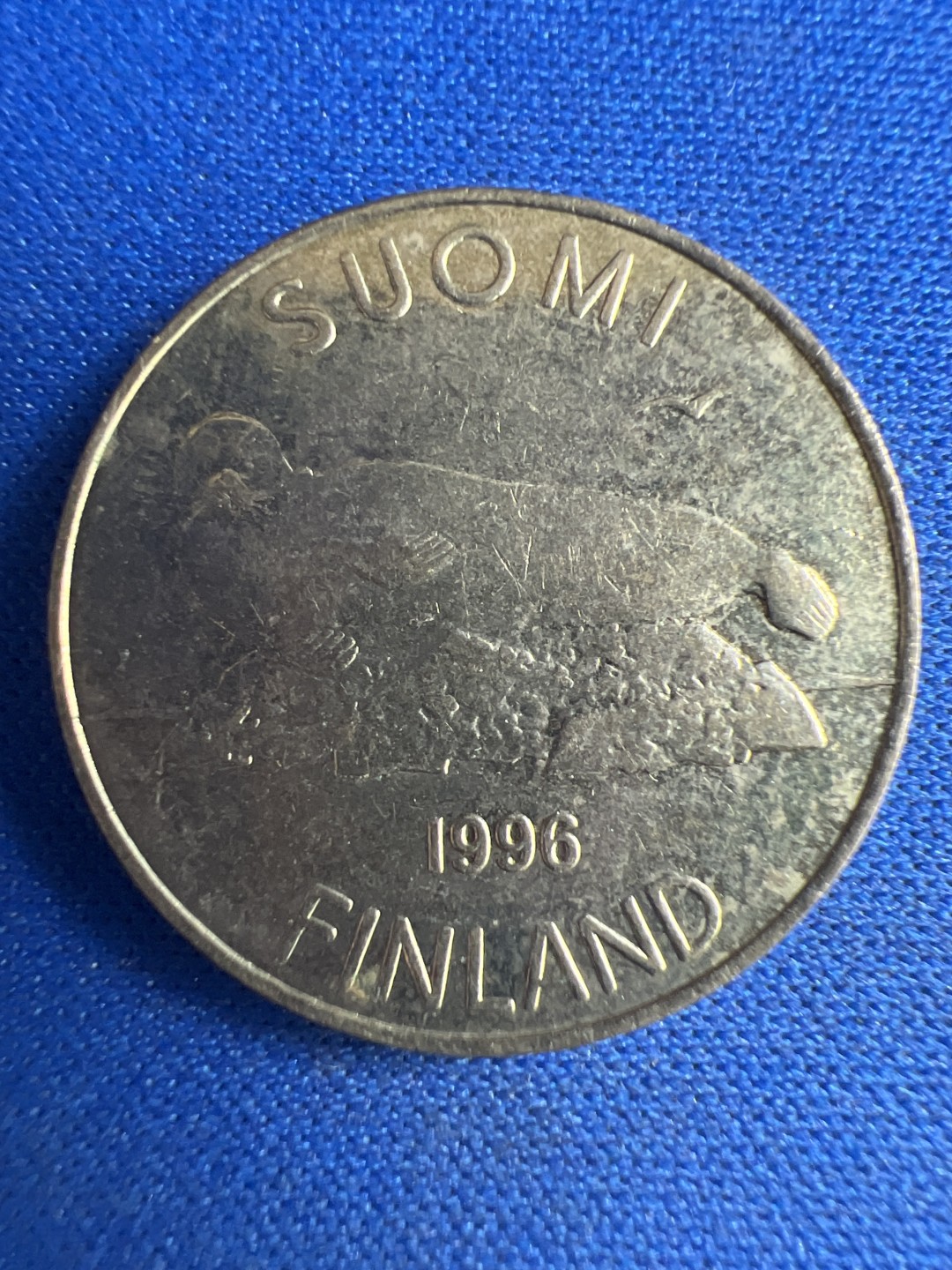 泡泡堂微拍第八十六幕硬币捡漏可累计专场👿👿，累计满二十元包邮，接受代拍业务 芬兰5马克斑点海豹