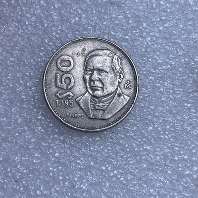 「铜匠收藏」散币纯玩局 第【31】场拍卖，期待您的参与 - 1985 墨西哥 50比索 镍币 直径：23.5mm