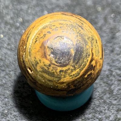 精美亚光天然九眼页岩蒙天珠天眼随形圆珠一颗 - 精美亚光天然九眼页岩蒙天珠天眼随形圆珠一颗