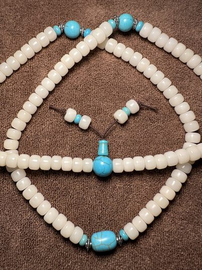 手串木器杂件｜精选拍卖专场 海南菩提根｜6mm*8mm佛珠手串｜108颗念珠串